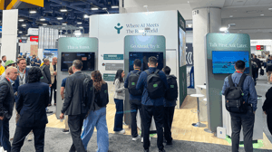 tradeshow booth attendees