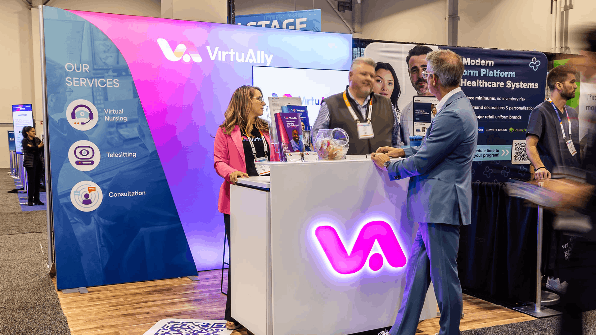 VirtuAlly_HIMSS-2026-expo-booth