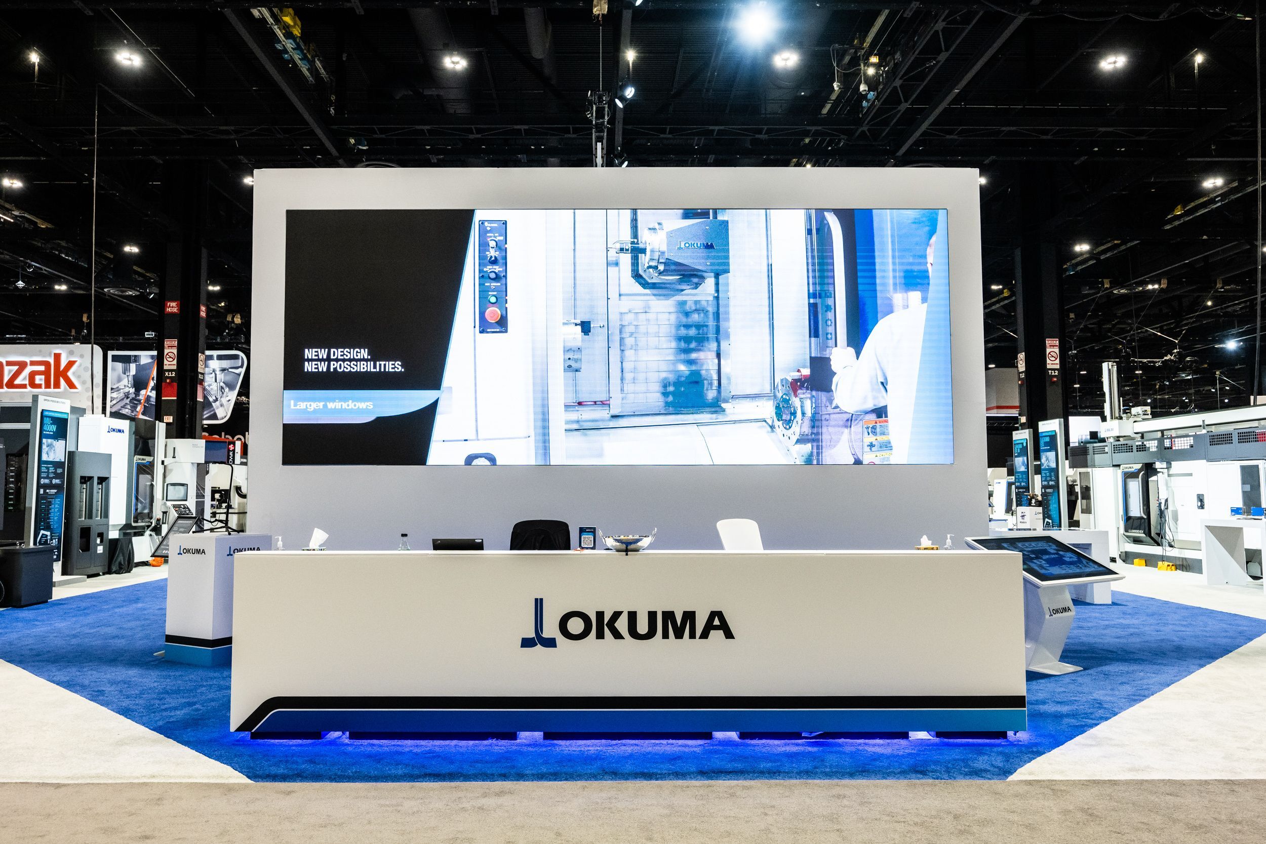 LED wall for Okuma at tradeshow