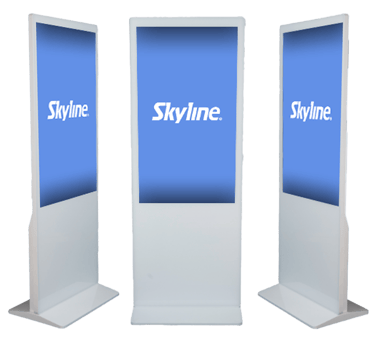 skyline kiosks vertical double-sided single