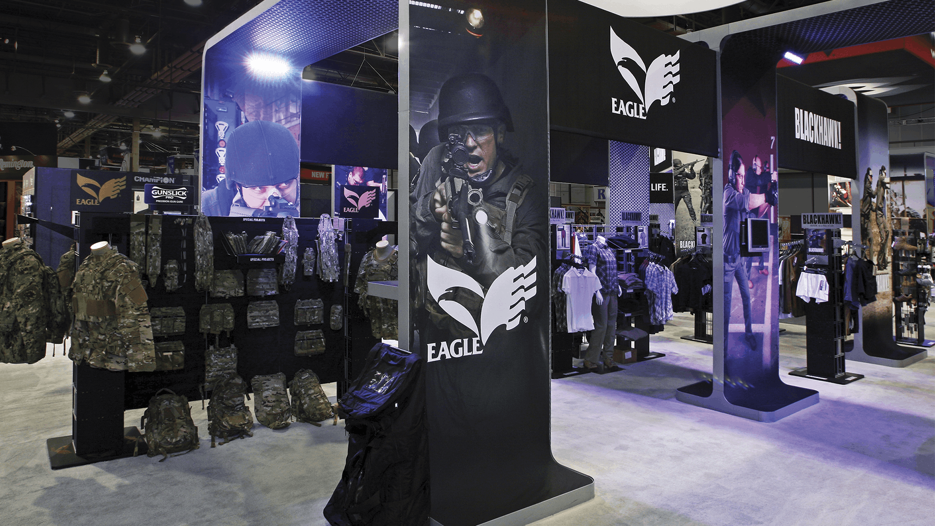 ATK sporting tradeshow booth