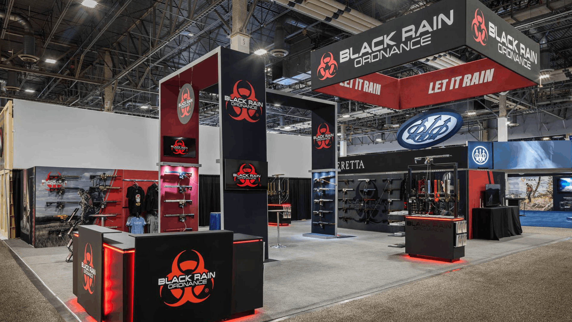 Black Rain Ordinance tradeshow exhibit