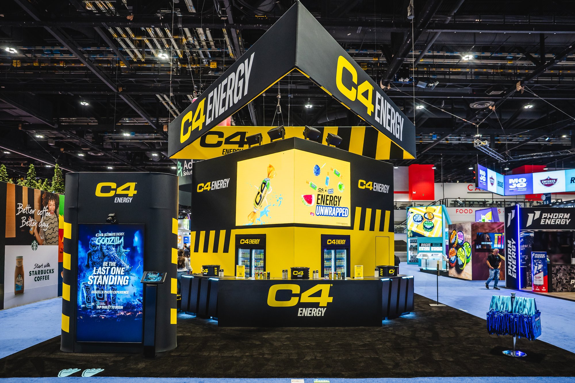 C4 booth with product merchandising C4 booth with product merchandising
