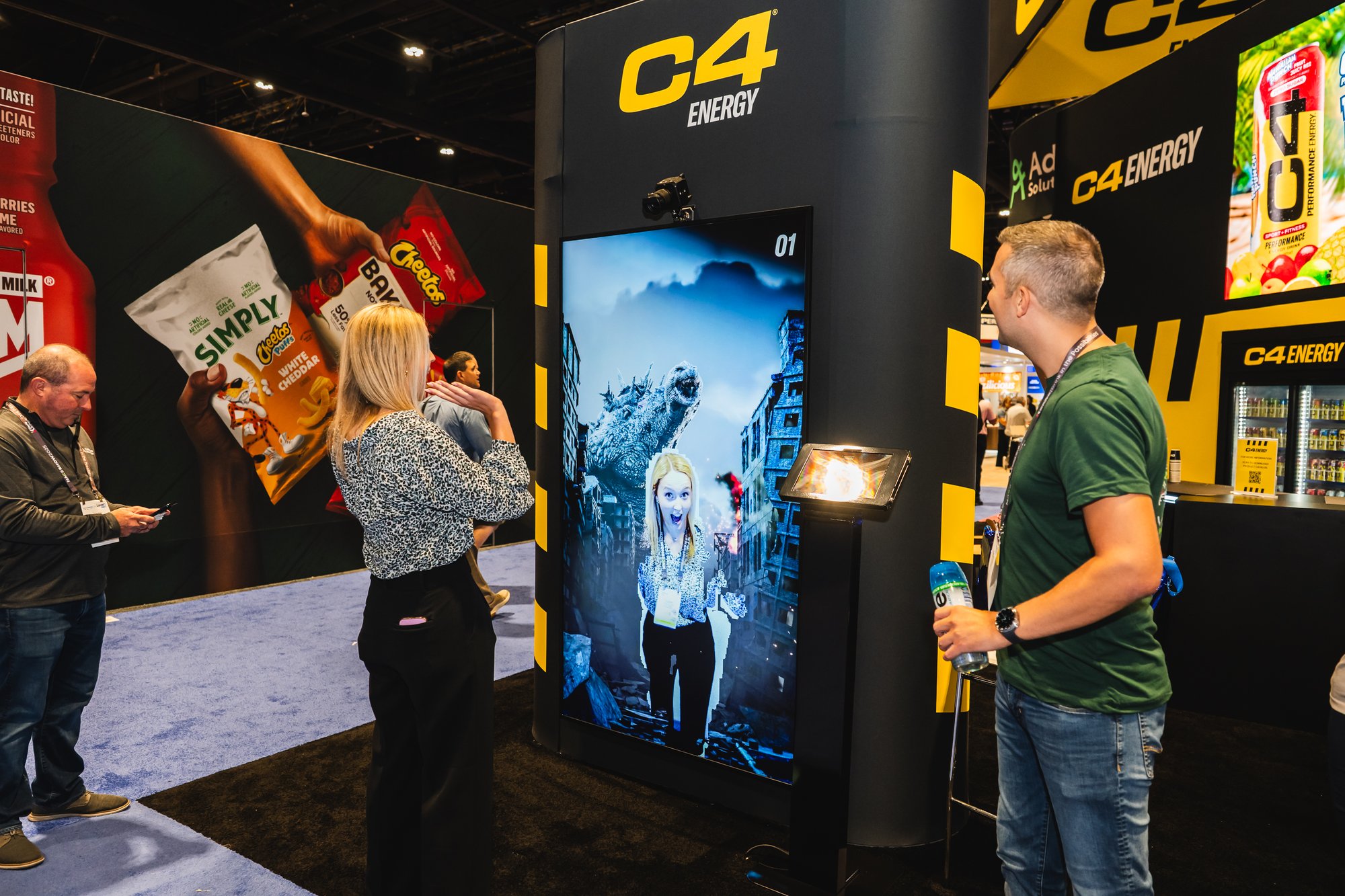 Digital kiosk at food & beverage expo Digital kiosk at food & beverage expo