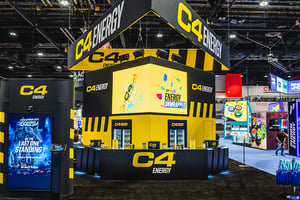 C4 Energy booth at NACS25