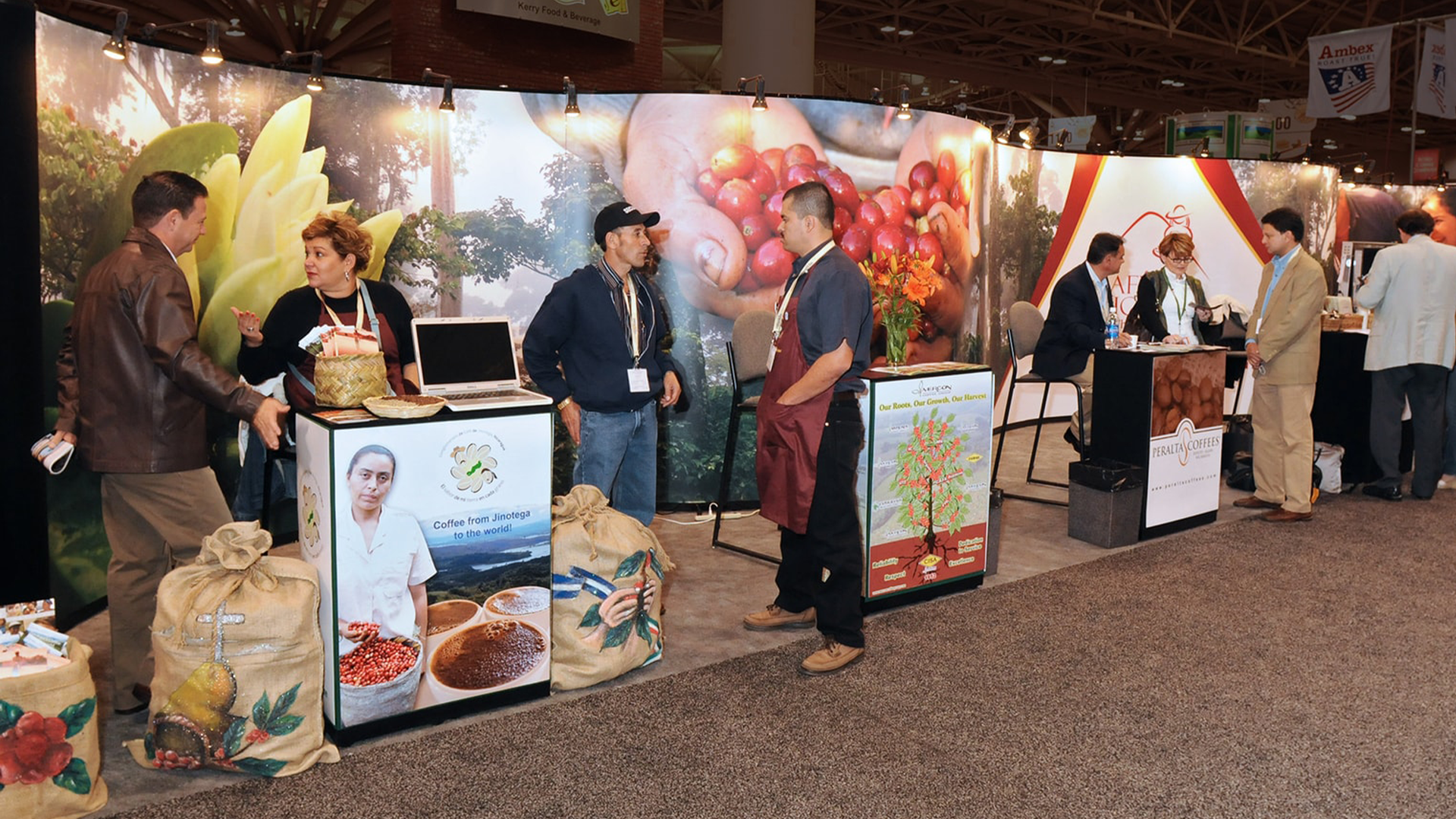 Cafe Nicaragua custom booth