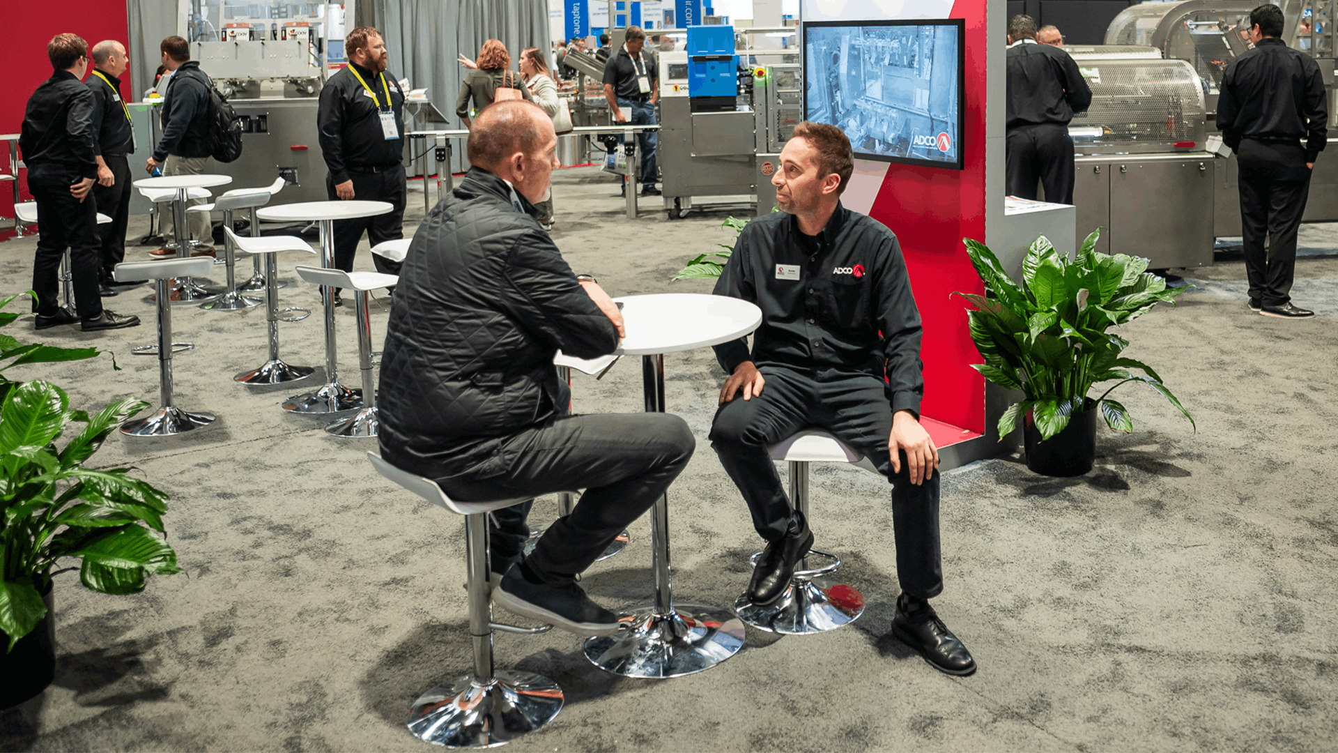 ADCO booth conversations