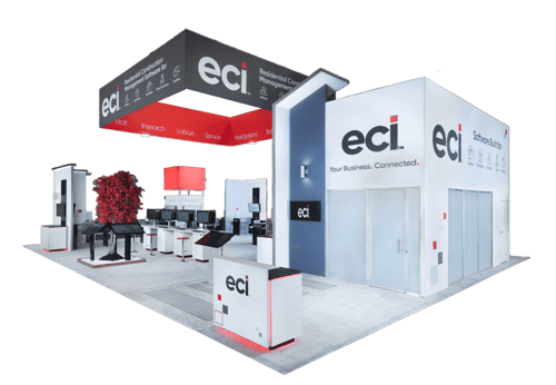 Custom large exhibit for ECI Software