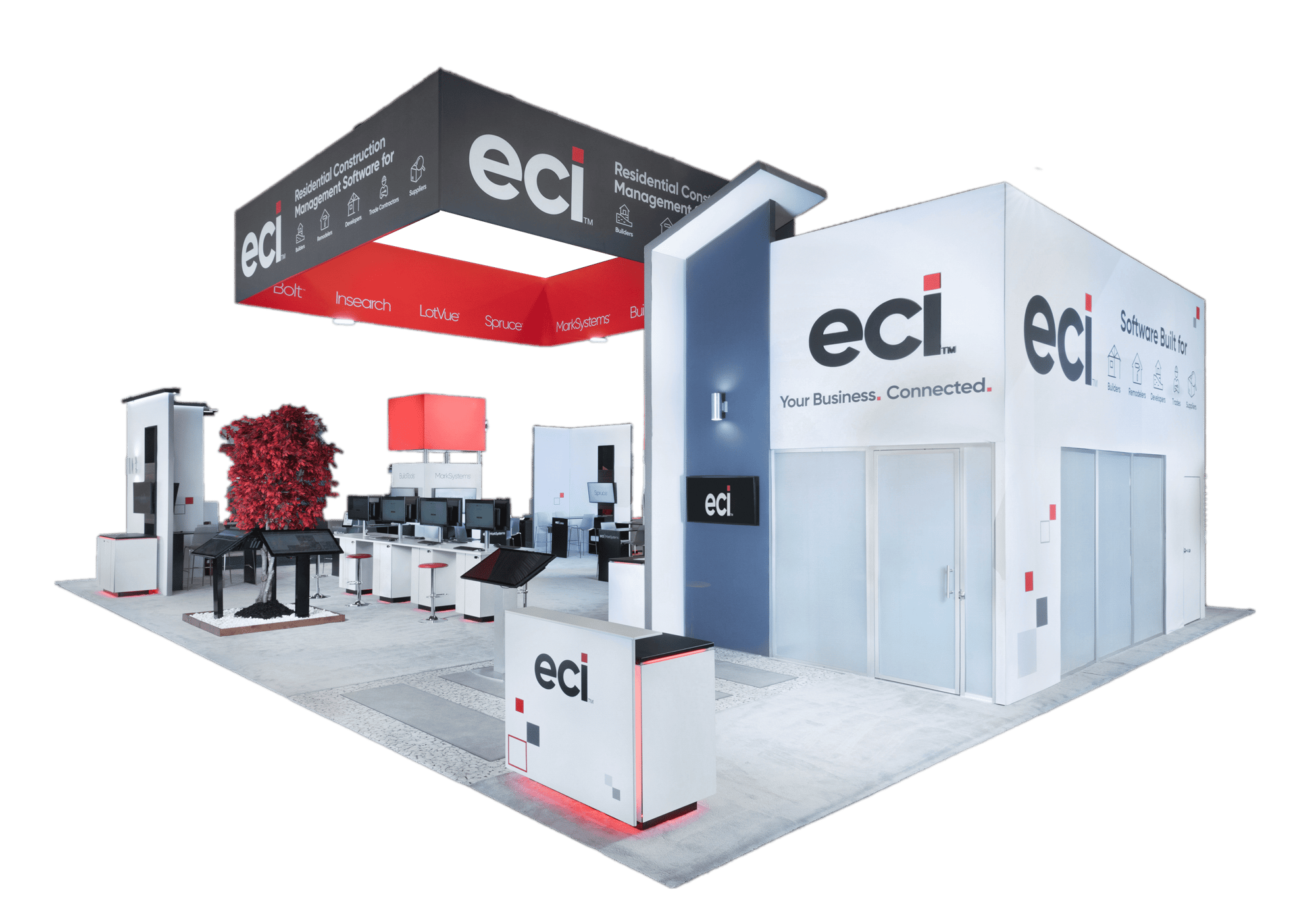 ECI tradeshow booth by Skyline