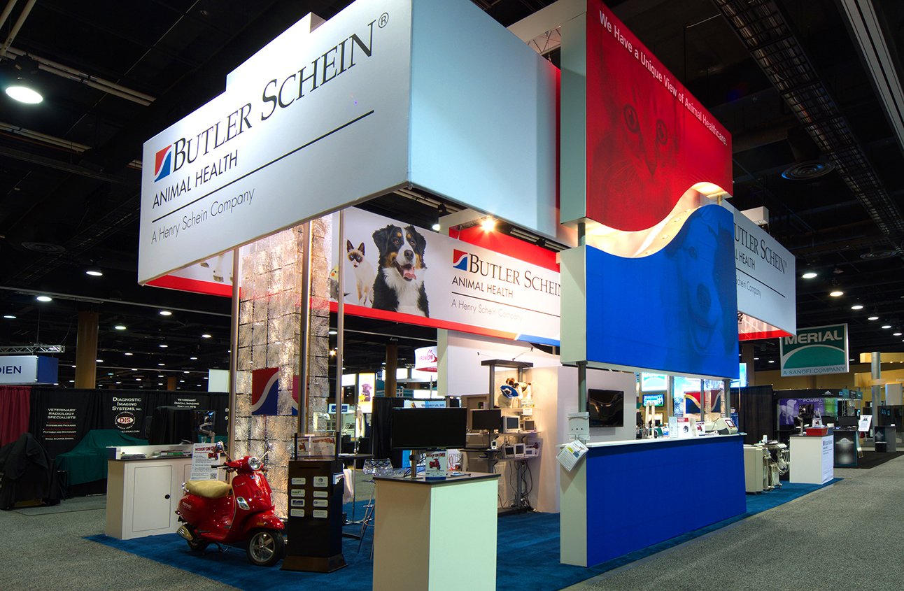 veterinary industry tradeshow booth