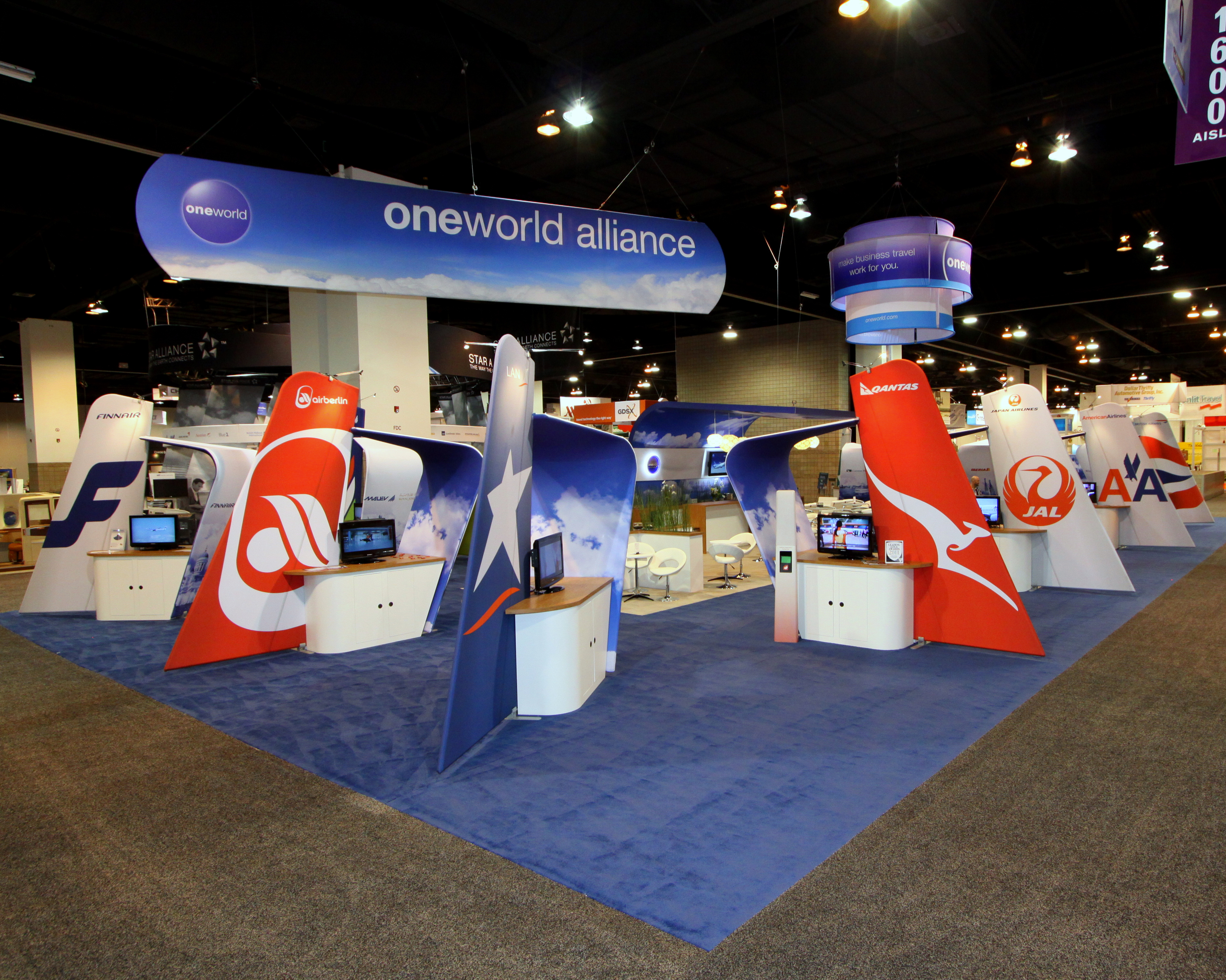 airlines industry event booths