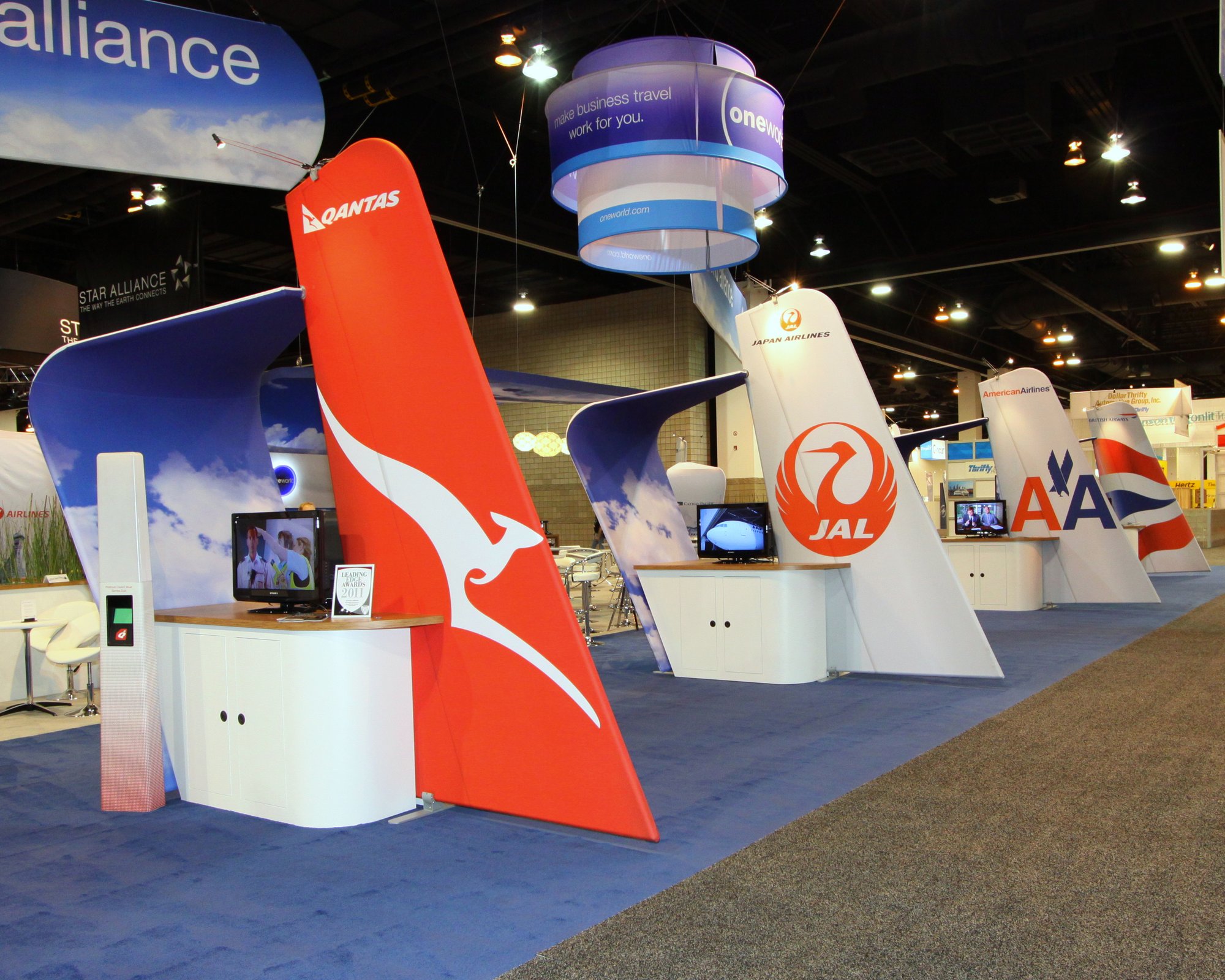 airlines tradeshow booth