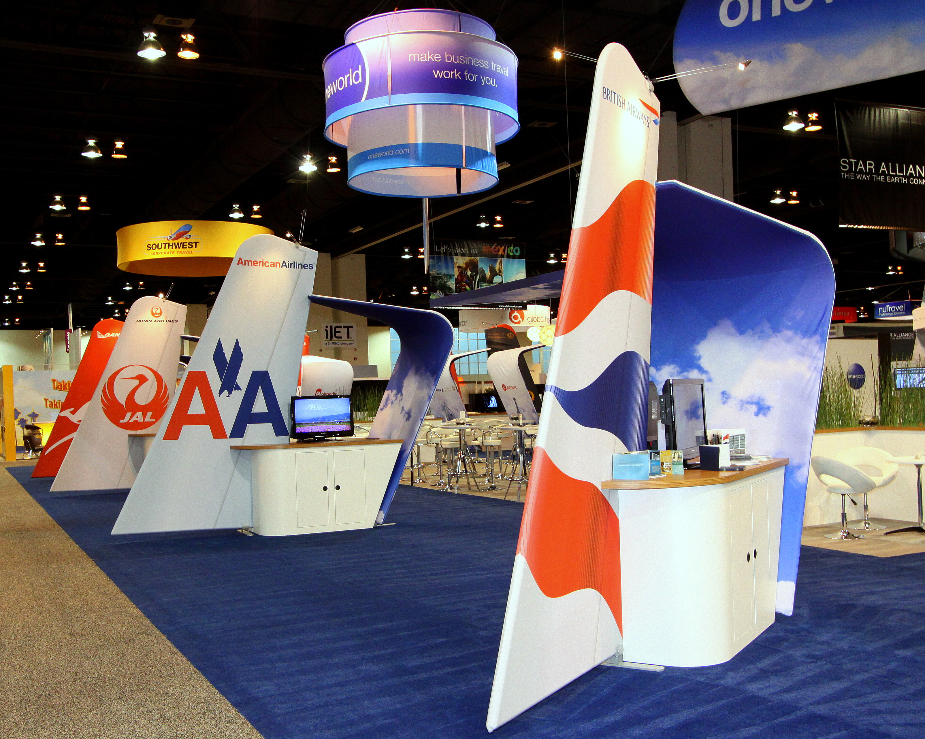 airline industry tradeshow booths