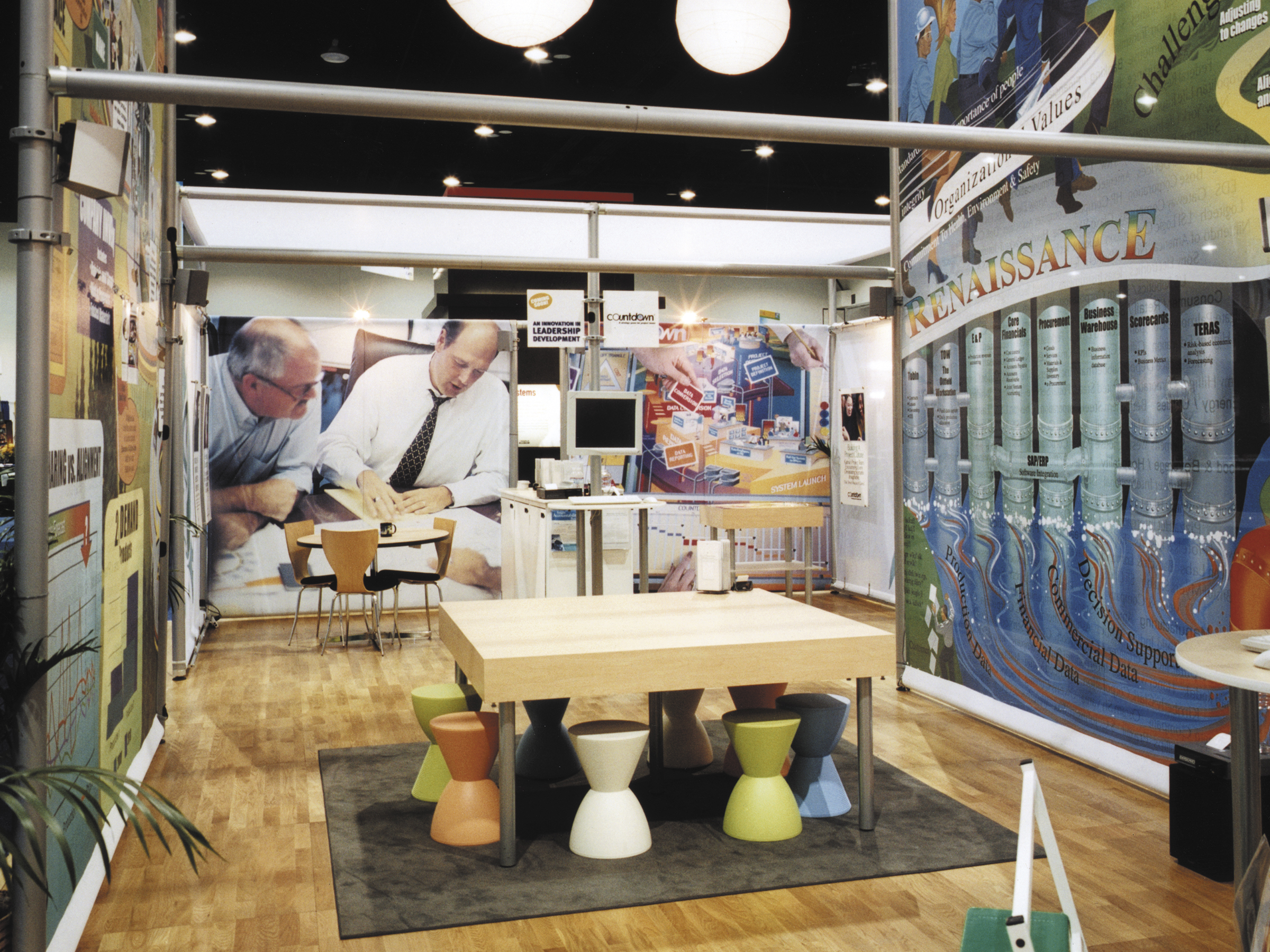 educational spaces and booths