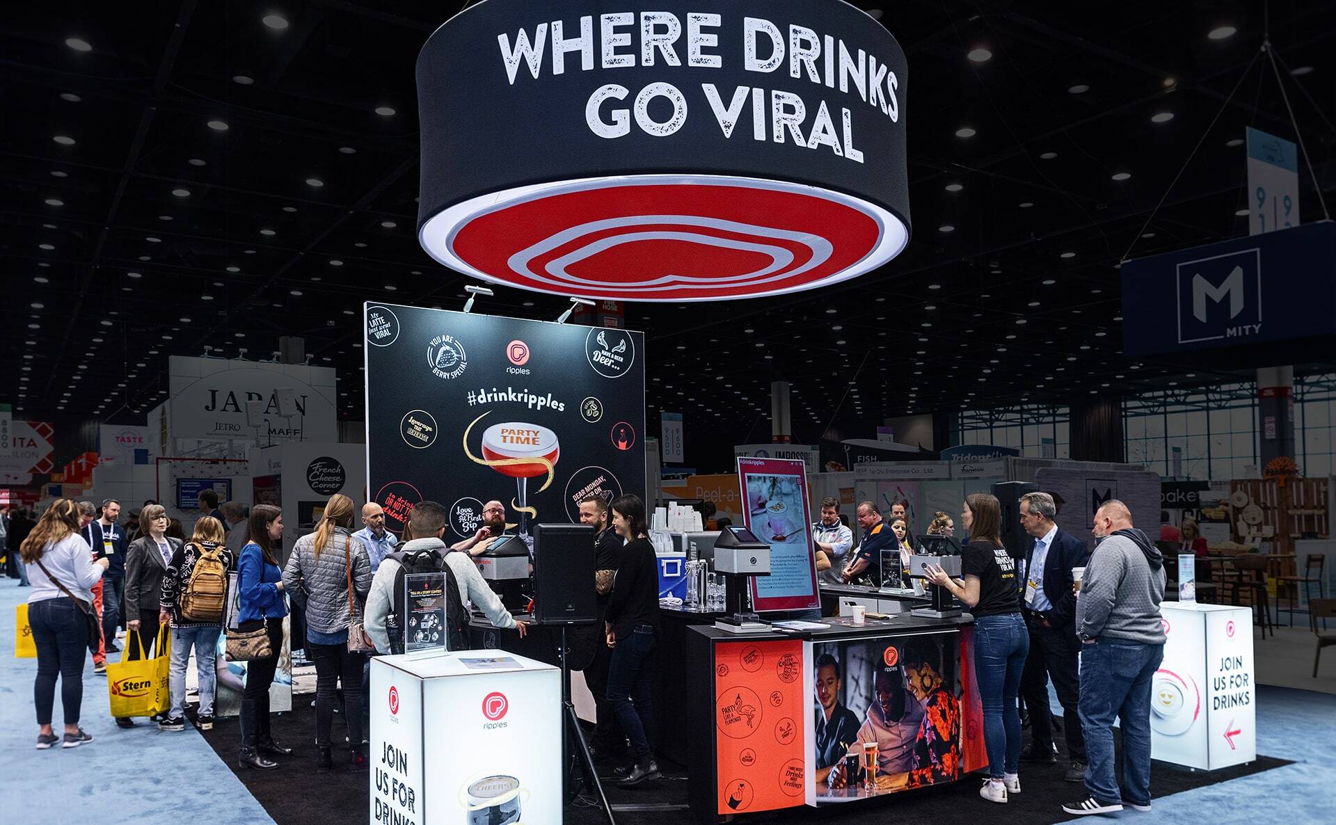 beverage tradeshow booth
