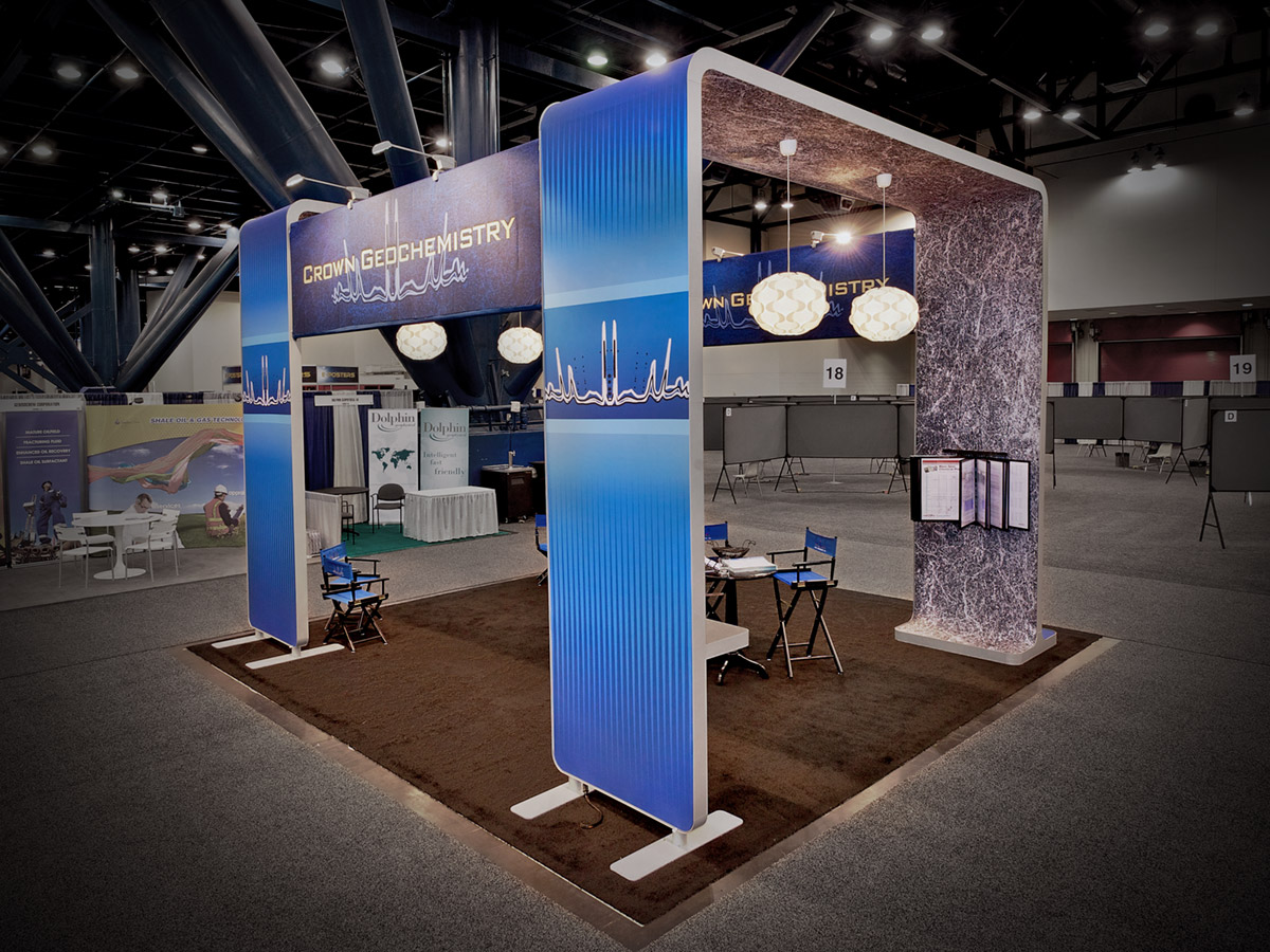 petroleum engineers show booth