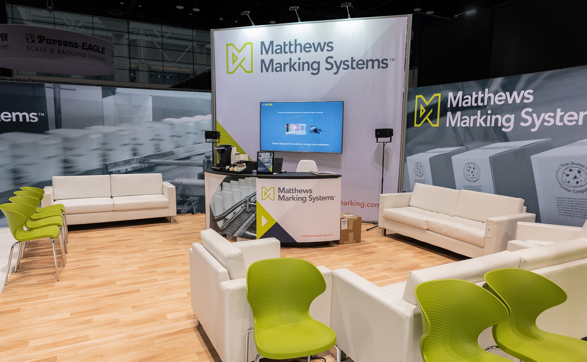 this is the otc booth for matthew marking systems