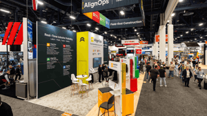 AlignOps tradeshow booth at CONEXPO