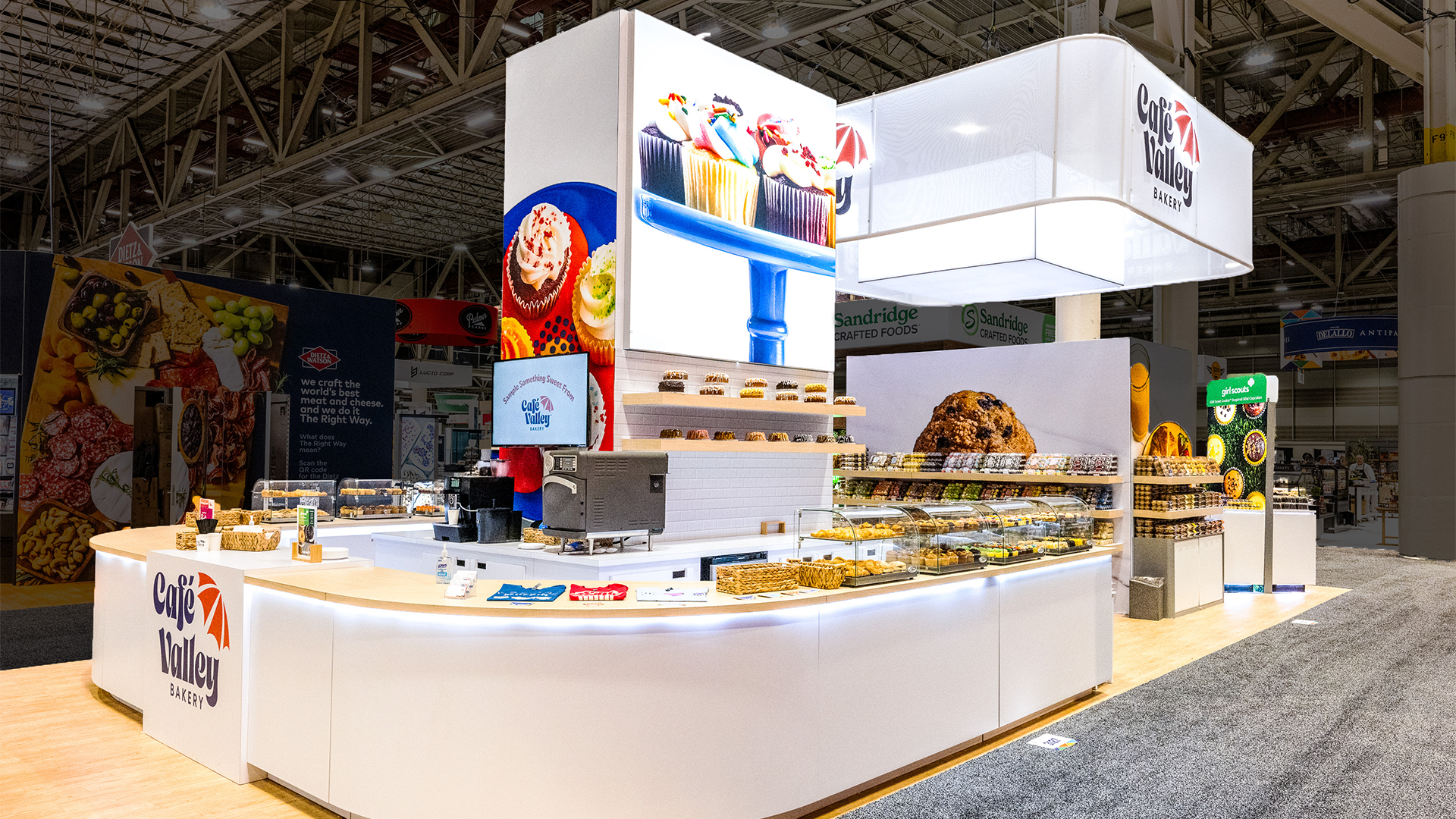 Cafe Valley Bakery food exhibit