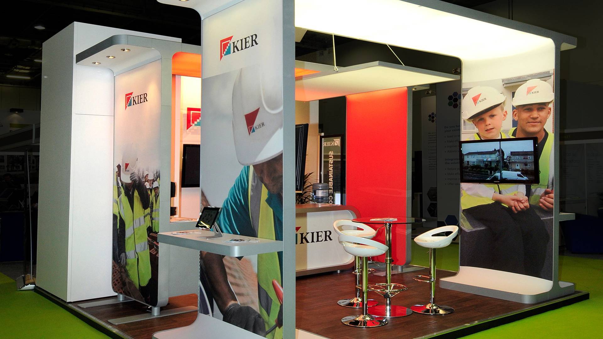 Kier tradeshow booth