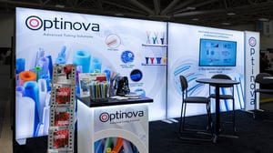 Optinova backlit tradeshow exhibit