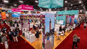 Palm Beaches TradeShow Floor at IMEX