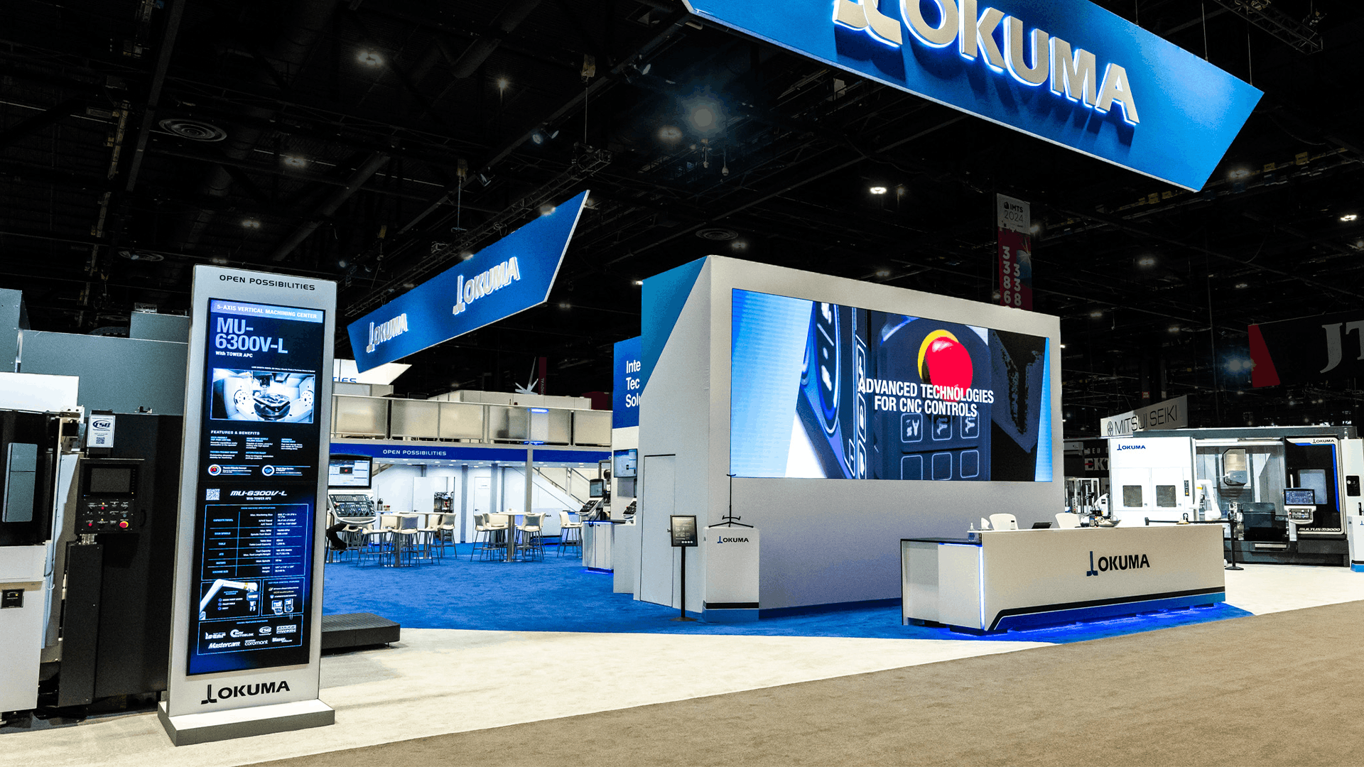 Okuma IMTS 2024 digital displays