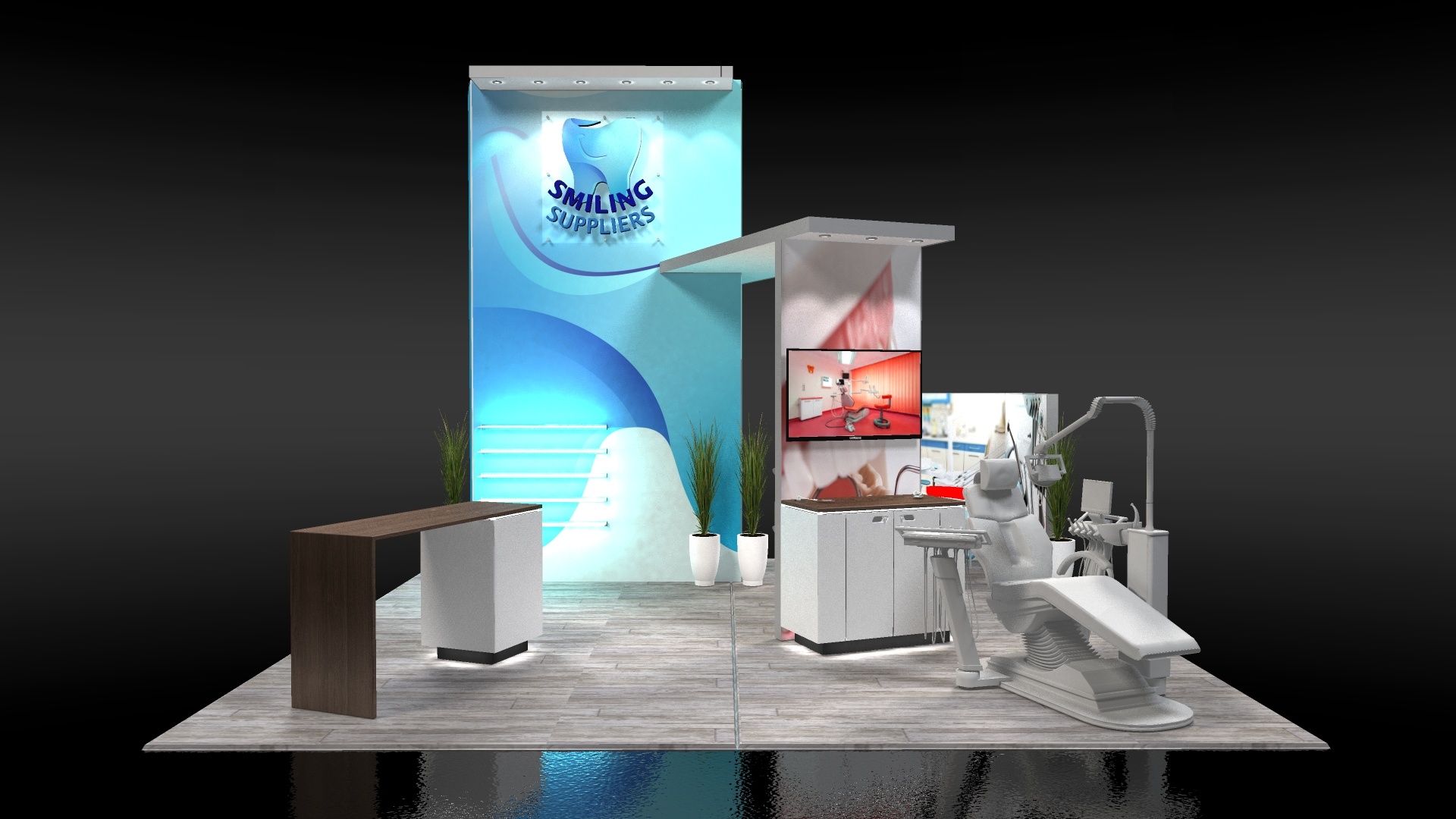 dental industry tradeshow booth