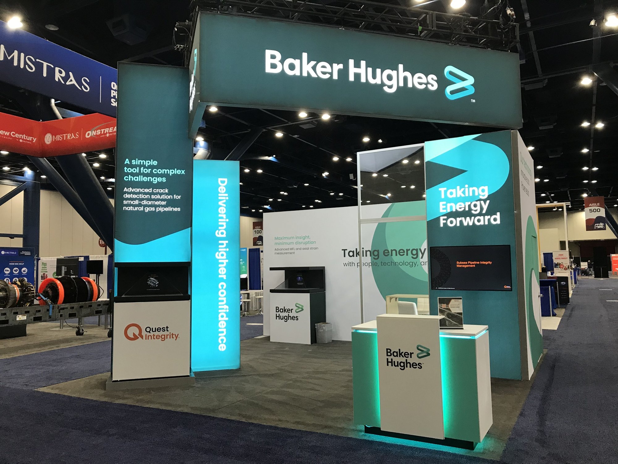 Baker Hughes booth by Skyline Exhibits Alberta