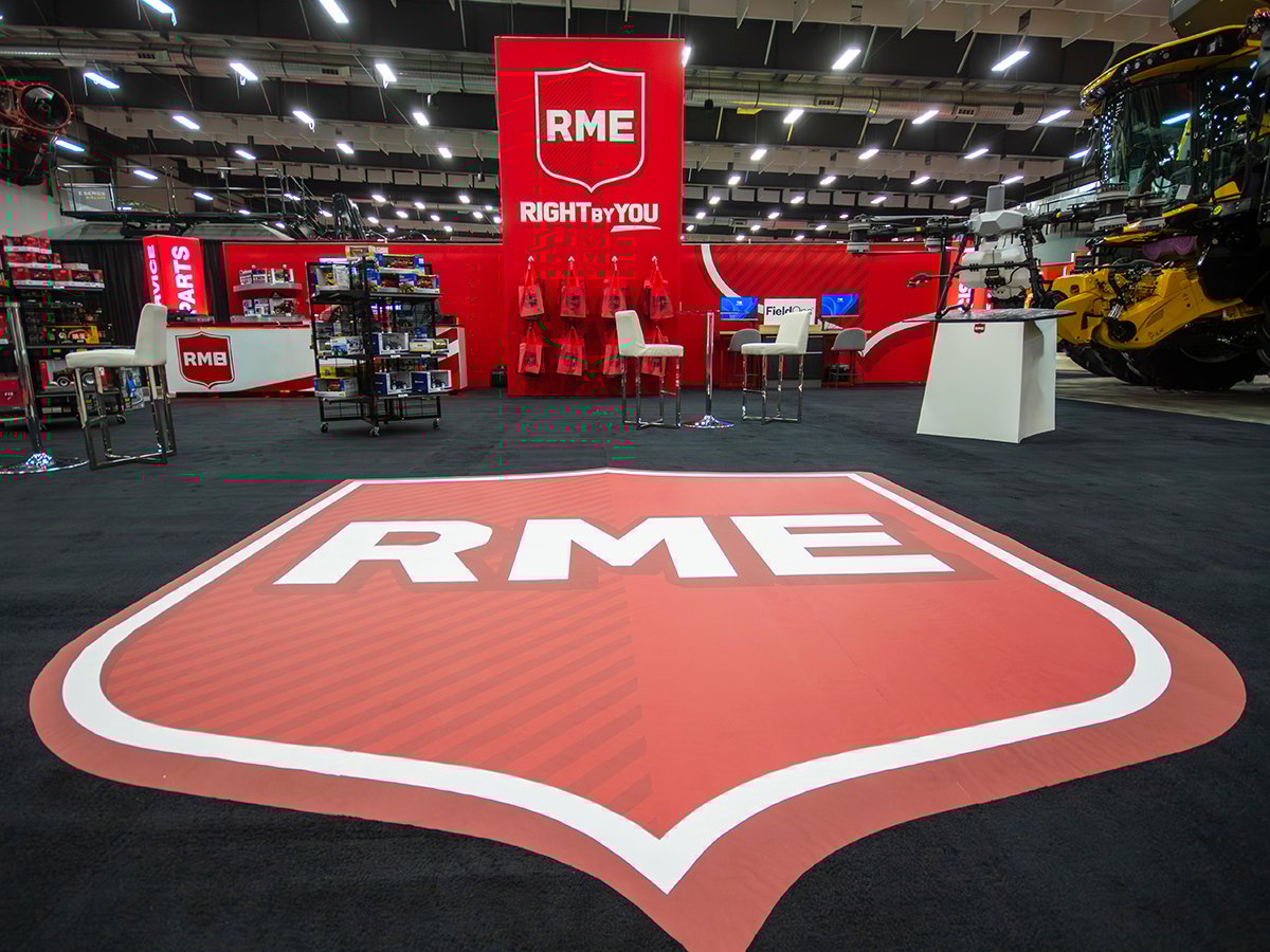 Rocky Mountain Equipment booth from Skyline Alberta