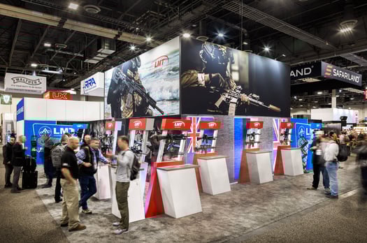 LMT Defense custom exhibit at SHOT Show