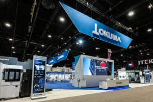 Okuma Americas trade show custom booth