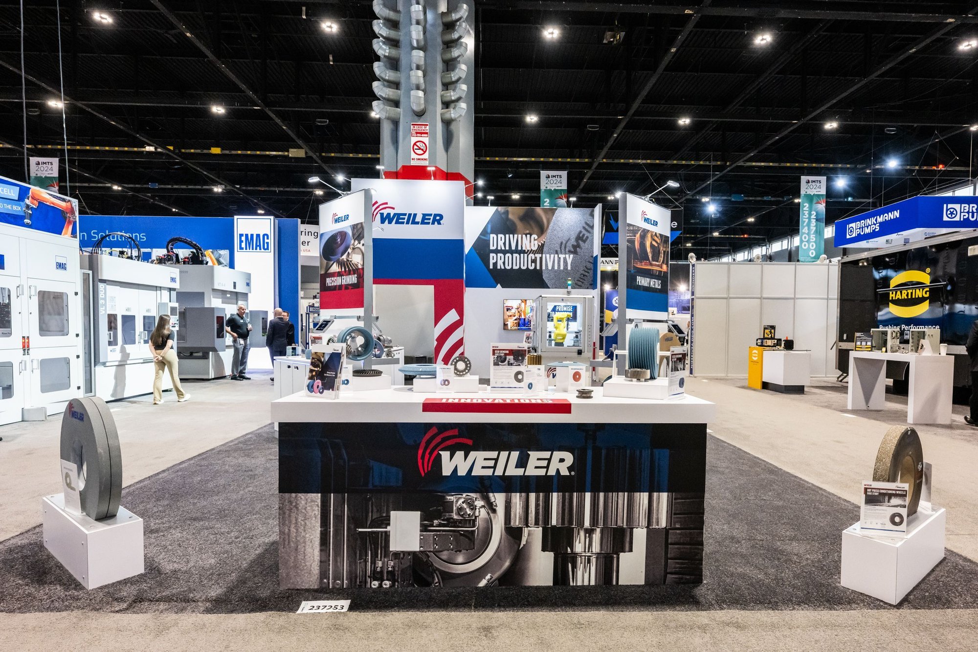 Weiler Abrasives booth layout Weiler Abrasives booth layout