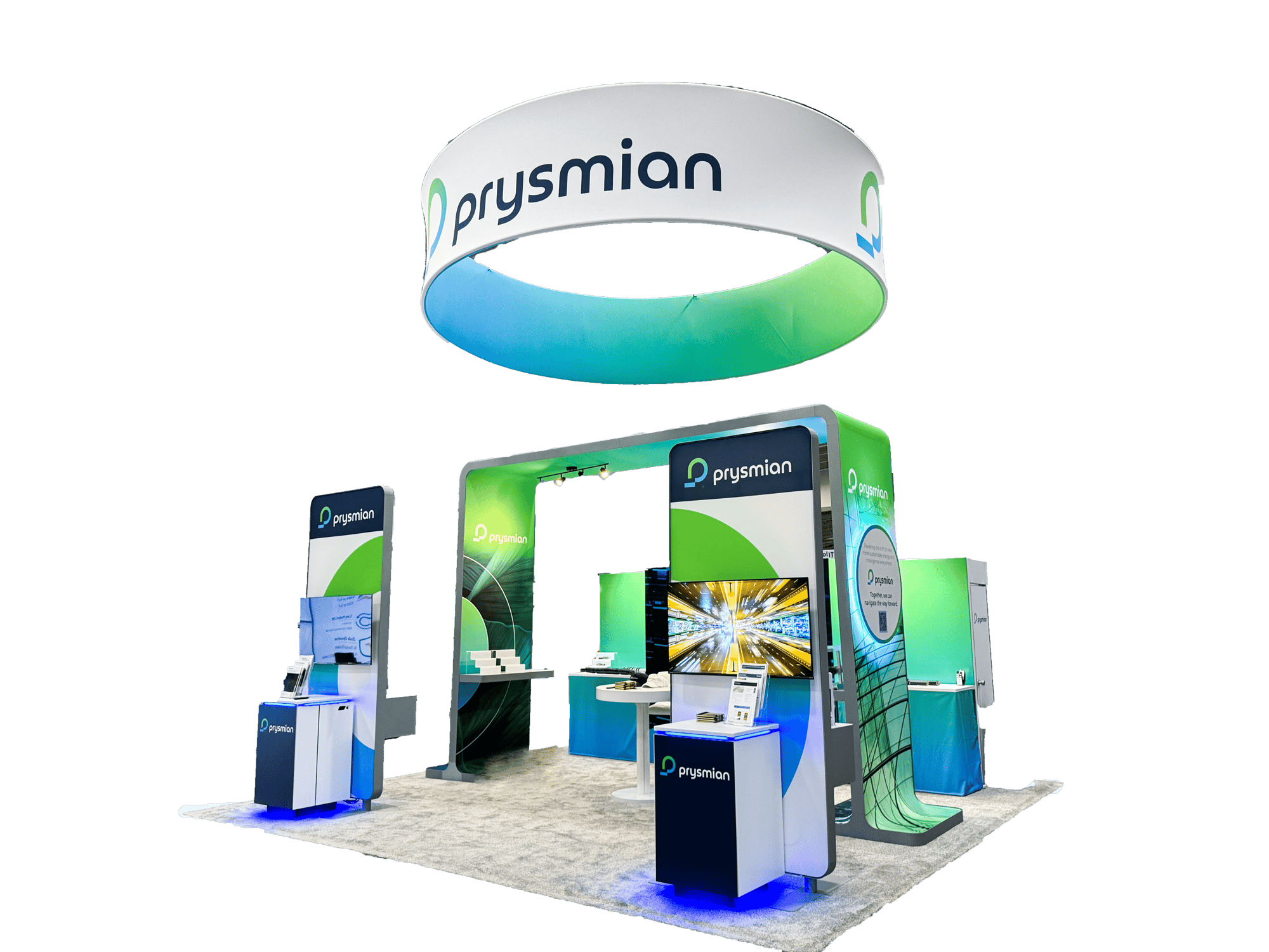 Prysmian trade show exhibit